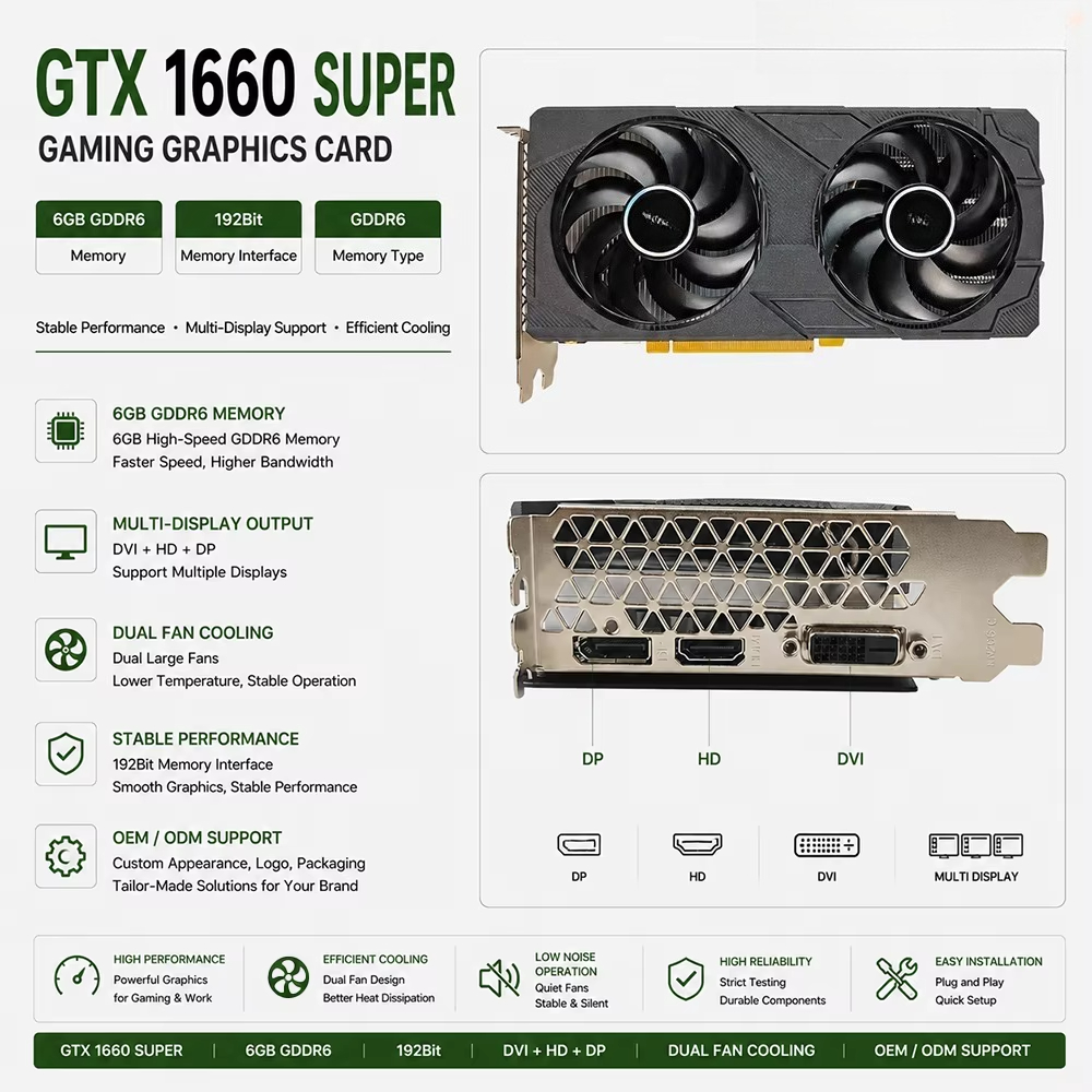 Pc Gaming Gtx 1660 Super - Carte graphique GTX 1660 Super 6
