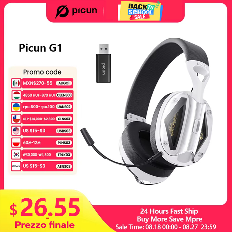 Pc Gaming X3D - Picun-Casque de jeu sans fil G1