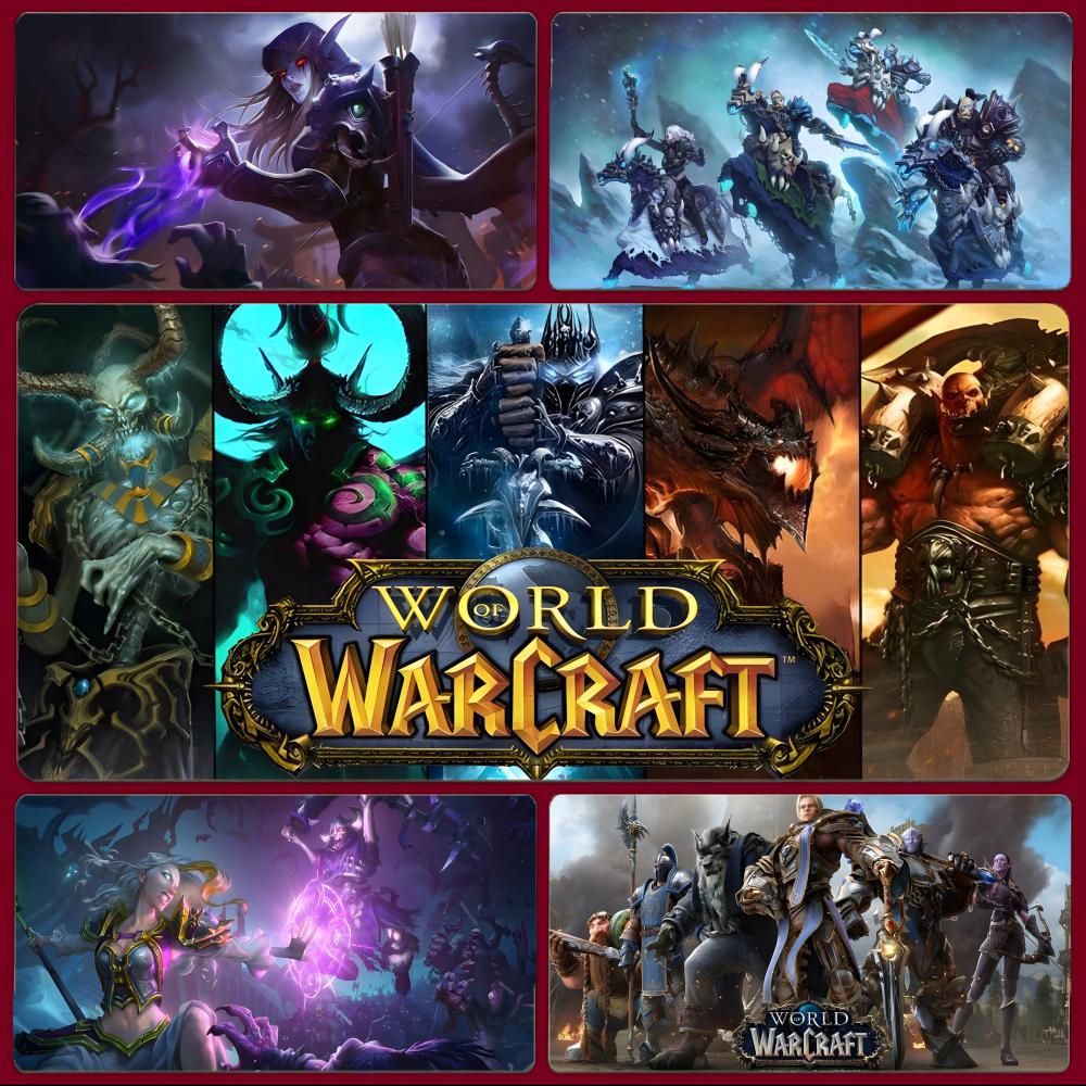 Pc Gaming World Of Warcraft - Tapis de souris de jeu W-World