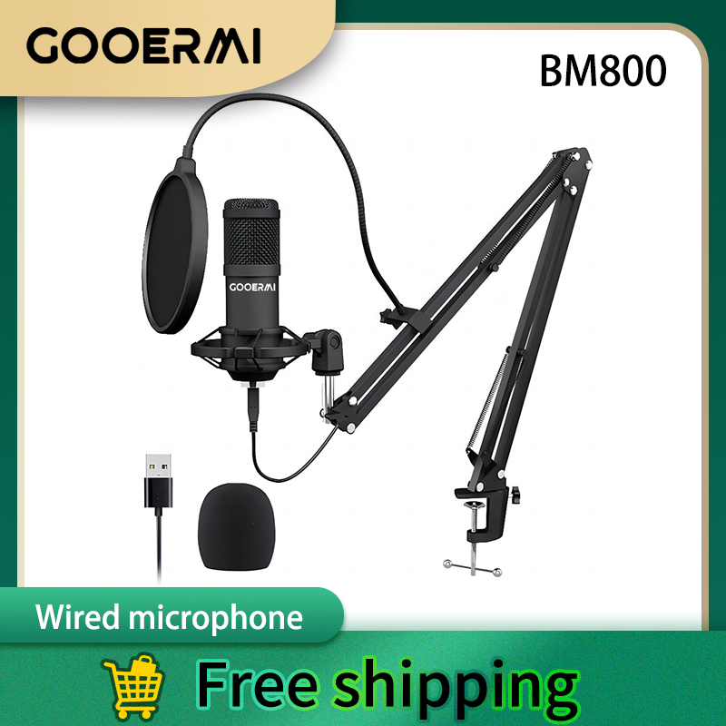 Pc Gaming Youtubers - GOOERMI BM800 Microphone à condensateur USB