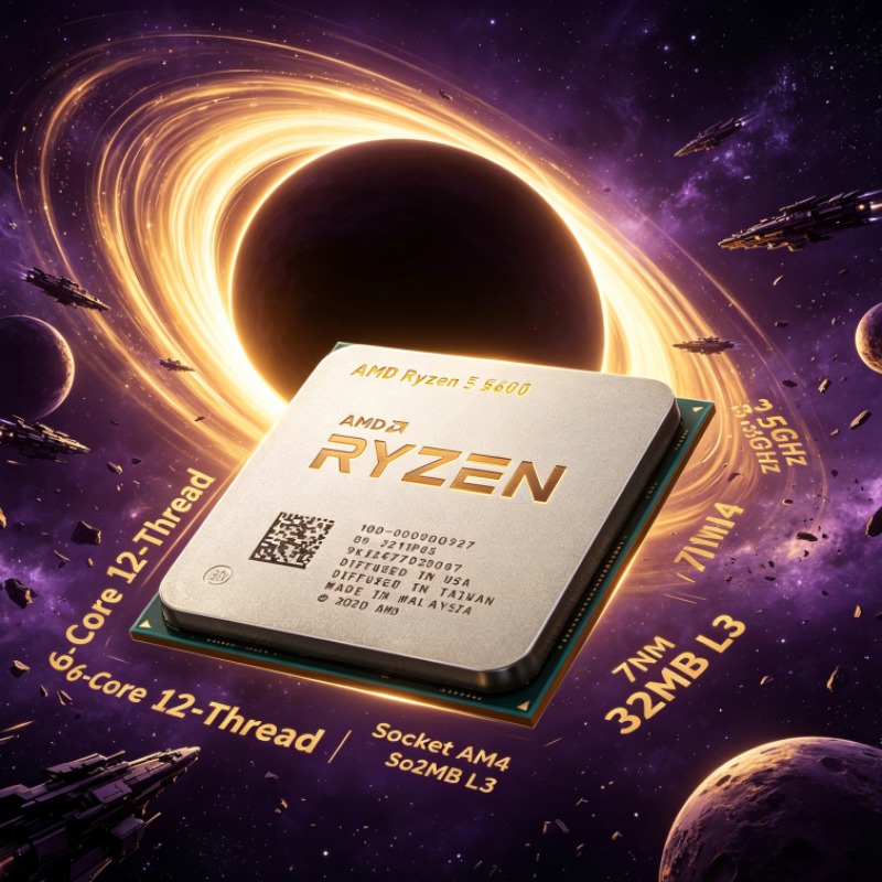 Pc Gaming Ryzen - Processeur Ryzen 5 5600 6 cœurs