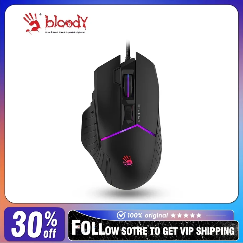 Pc Gaming X3D - A4tech sanglant W95MAX souris filaire RGB