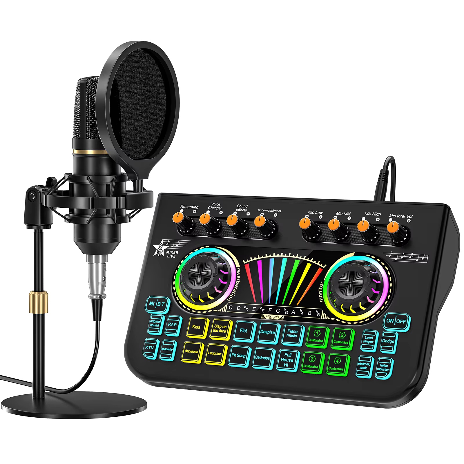 Pc Gaming Youtubers - Kit de microphone pour podcast Tenlamp