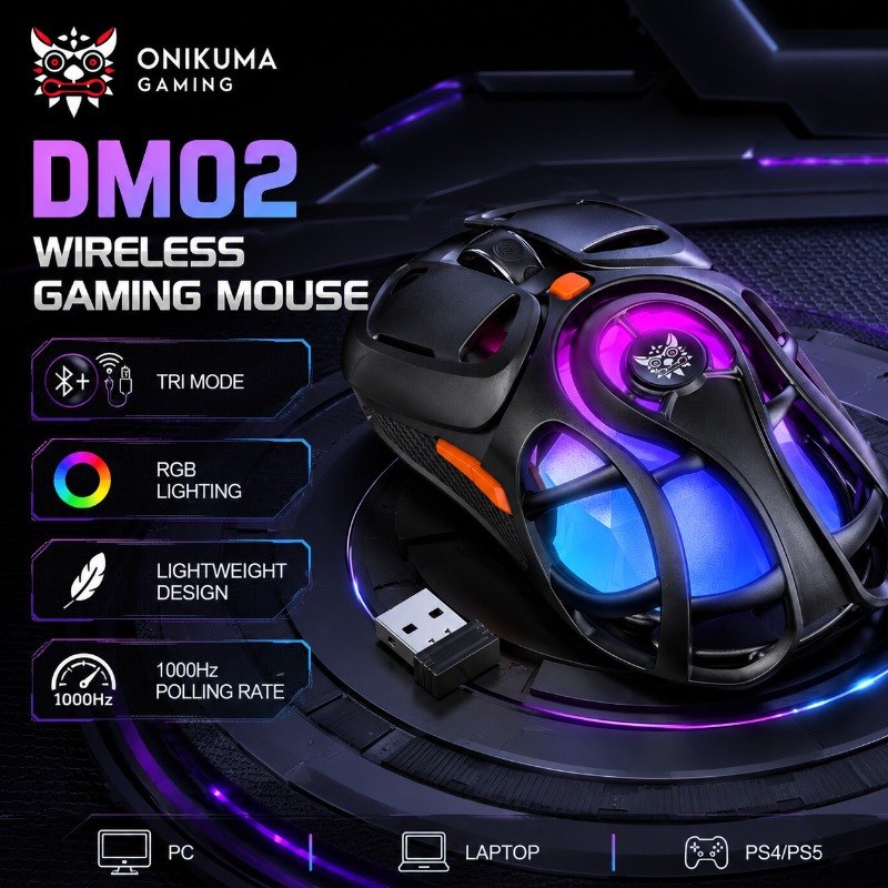Pc Gaming X3D - Souris de jeu sans fil ONIKUMA