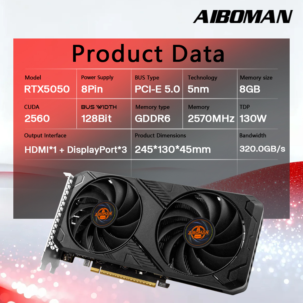Cartes graphiques AIBOMAN RTX5 - Pc Gaming Nvidia avis et prix