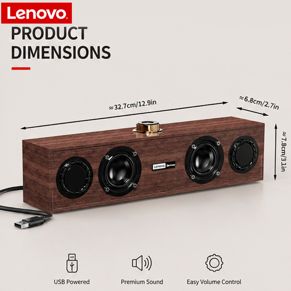 Haut-parleur USB en bois origi - Pc Gaming Lenovo avis et prix