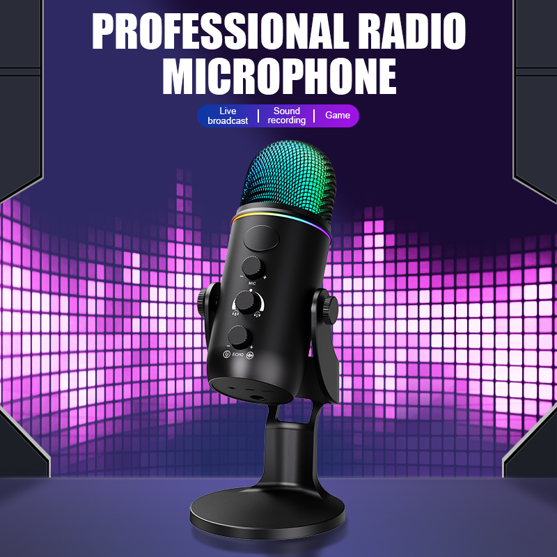 Microphone de jeu USB RGB, Con - Pc Gaming Youtubers avis et prix