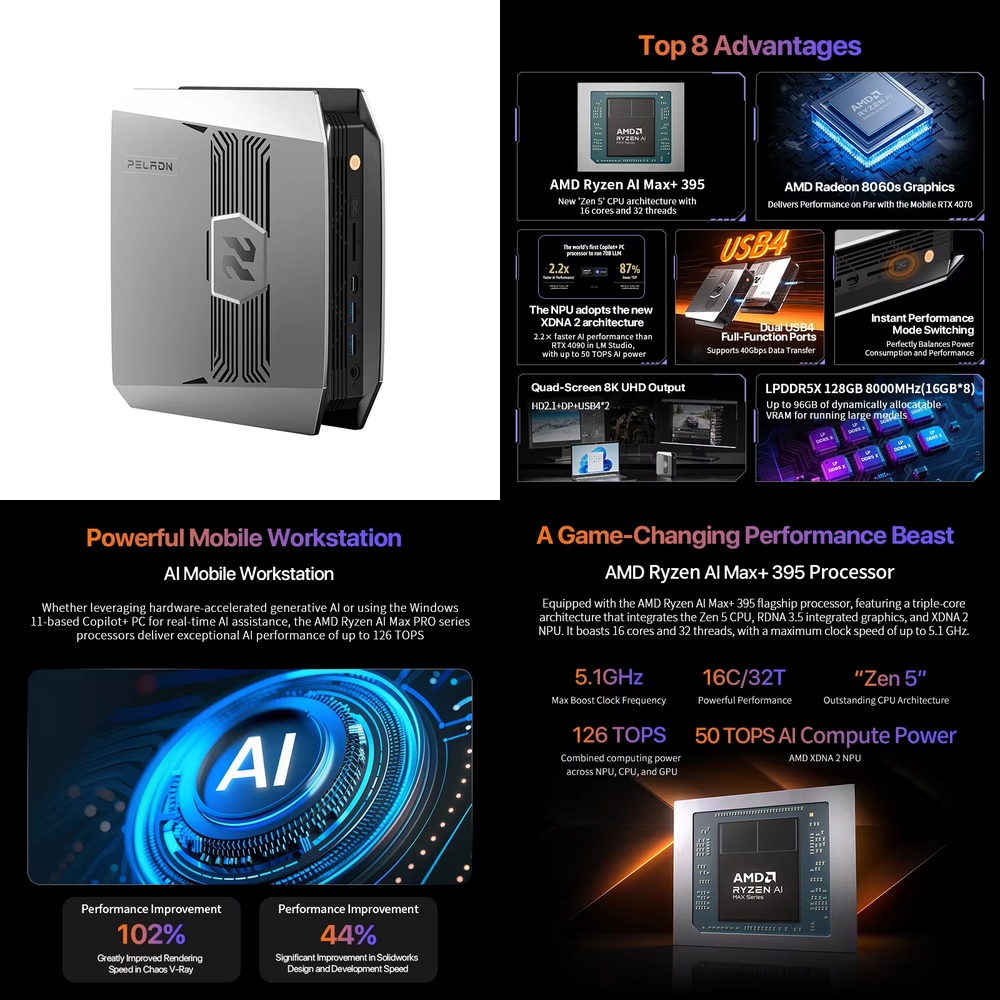 Mini PC OpenClaw Ryzen AI Max+ - Pc Gaming Ryzen avis et prix