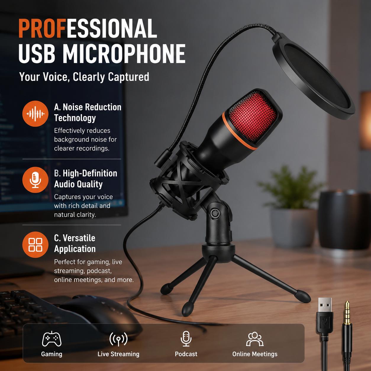 Kit de microphone professionne - Pc Gaming Youtubers avis et prix
