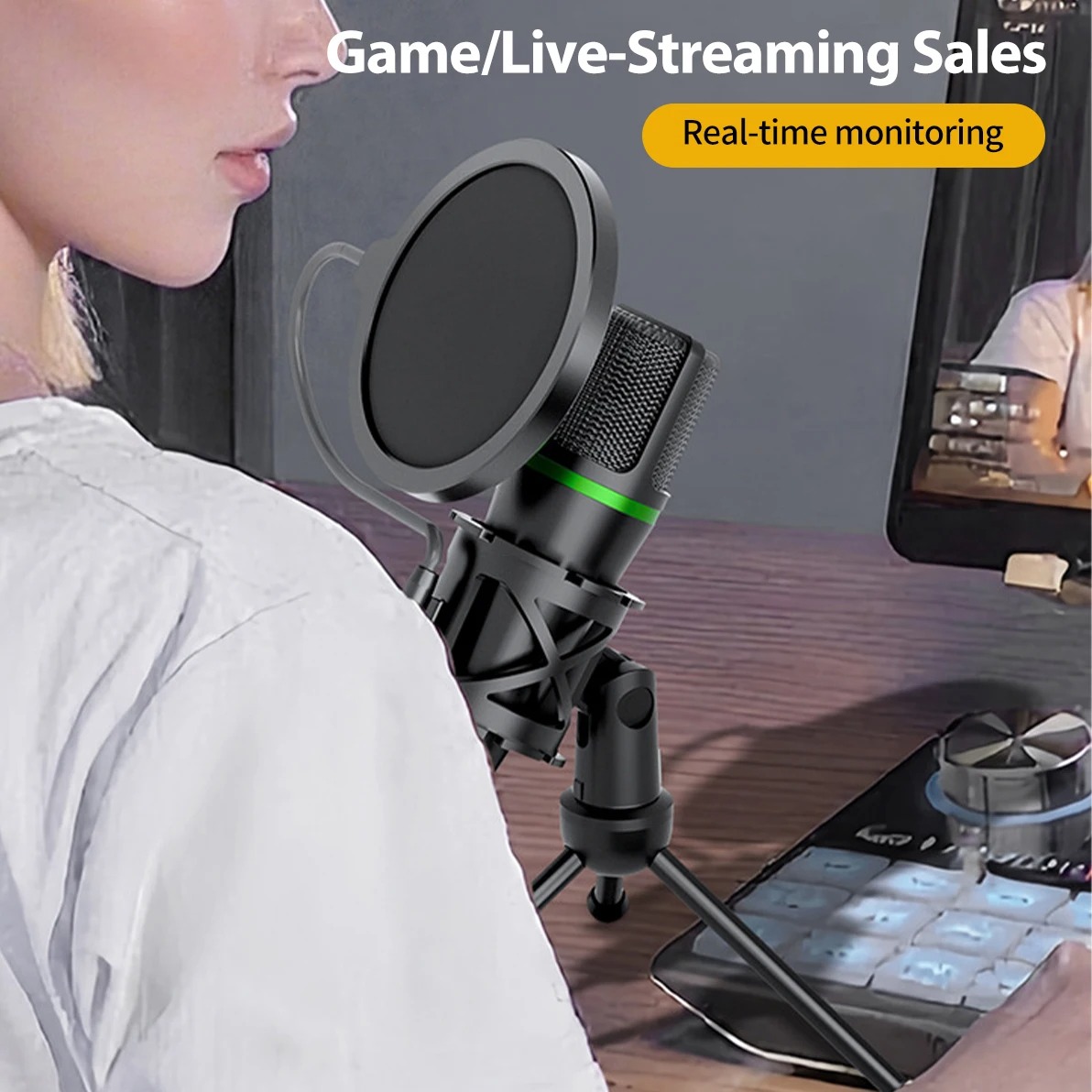 Microphone à condensateur prof - Pc Gaming Youtubers avis et prix